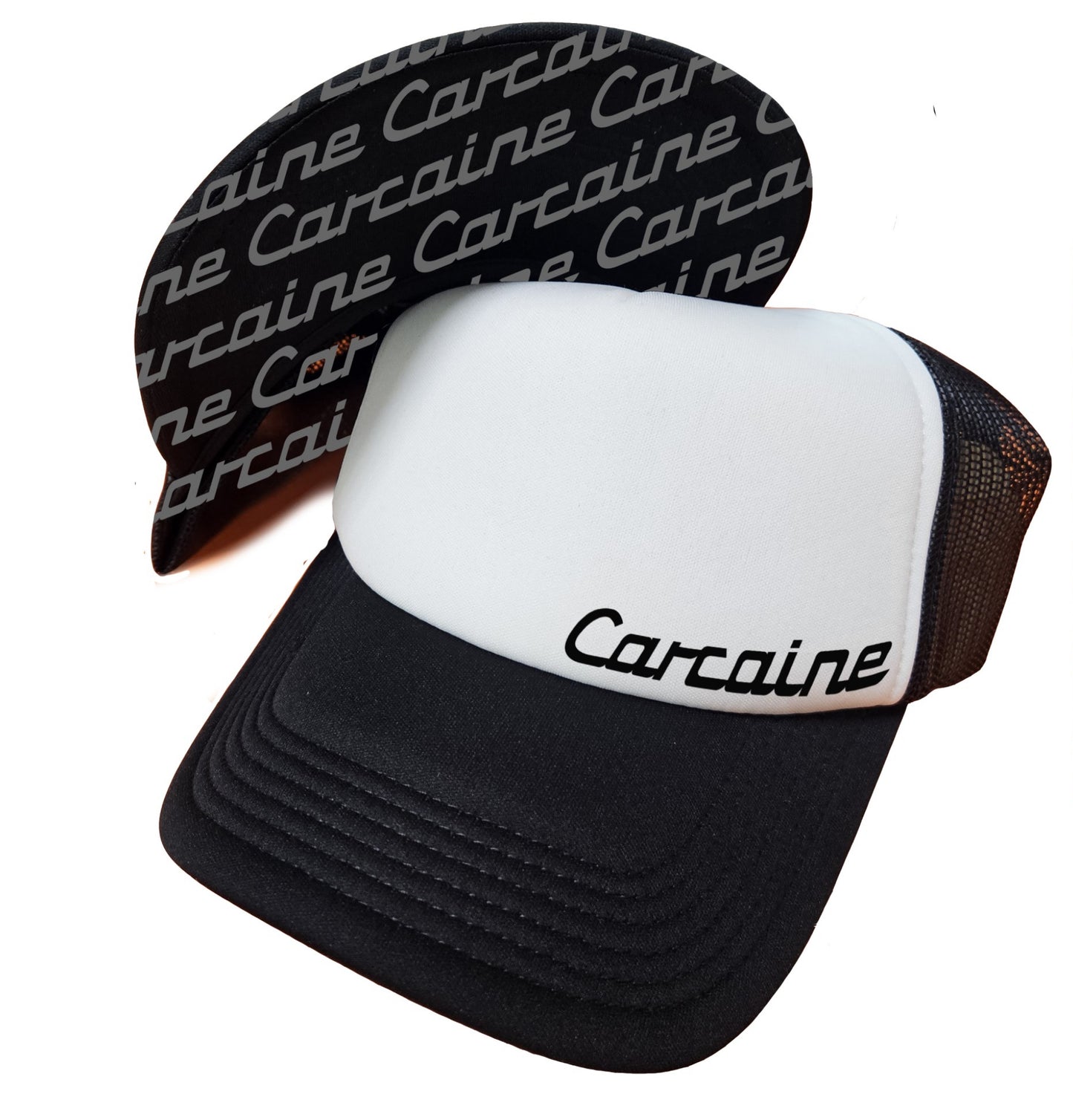 Carcaine White/Black Trucker Cap